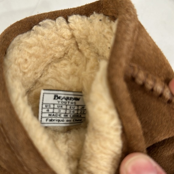 Bearpaw youth size 4 tan boots, used - Picture 6 of 6
